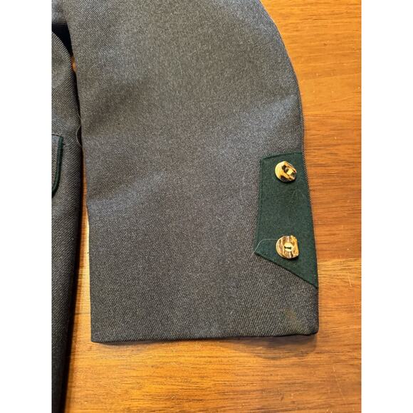 German Octoberfest Wool Jacket With Horn Buttons And Stag Decor Hirmer Munich - Picture 16 of 16